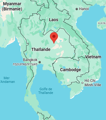 Localisation de l'atelier familial boîtes en bambou tressé