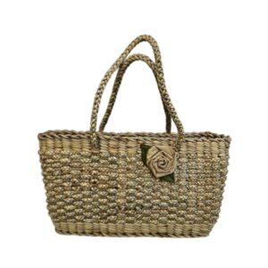Sac en jacinthe d’eau tressée