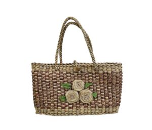 Sac en jacinthe d’eau tressée