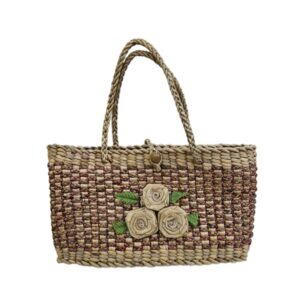 Sac en jacinthe d’eau tressée