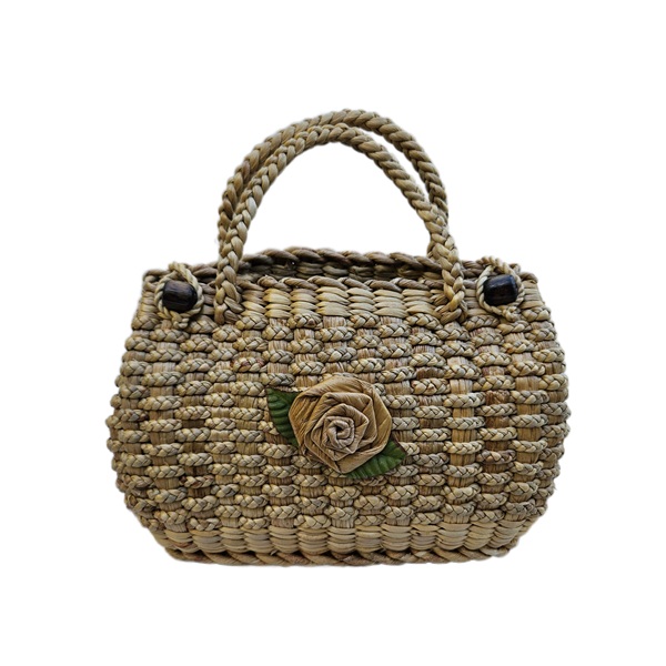 Sac en jacinthe d’eau tressée