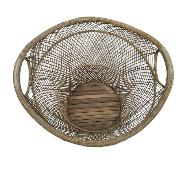 Panier en lamelles de bambou – Image 2
